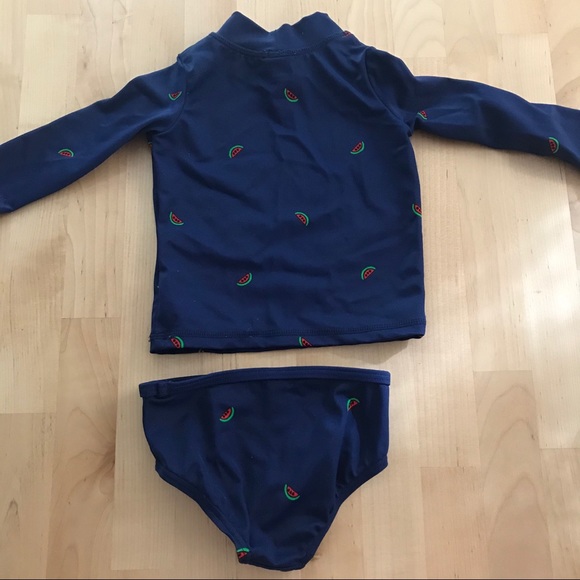 Infant rash guard and bottoms RUNS SMALL - Picture 3 of 4